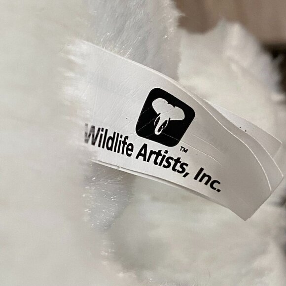 Wildlife Artists Trout Lake Camps Arctic Fox Plush Stuffed Animal Toy White 6'' - Picture 8 of 13